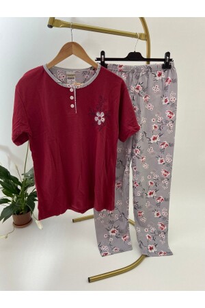 Kurzärmliges Damen-Pyjama-Set - 1