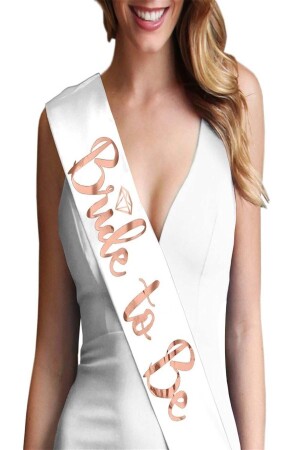 Kuşak Rose Gold Bride To Be Bekarlığa Veda Kuşağı - Parti Dolabı