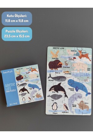 Kuzey Kutbu Hayvanları Mini Puzzle 40 Parça 4 Yaş - 2