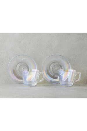 Kyra Glass 4-teiliges Teetassen-Set für 2 Farbige - 5