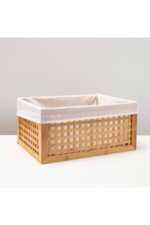 سلة من الخيزران L 42x32x20 سم الطبيعي CD192AKS373 - Chakra