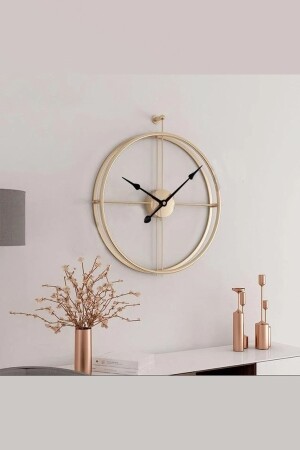 La Clock 60 Cm Gold- Modern Dekoratif Ispanyol Tarzı Duvar Saat - 6