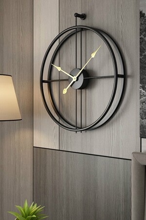 La Clock 60 Cm Siyah, Modern Dekoratif Ispanyol Tarzı Duvar Saati AGA01070 - 6