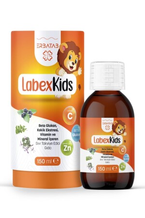 Labex Kids Çinko Kekik Beta Glukan Karamürver Çocuk Multivitamin Şurup 150 ml - 2