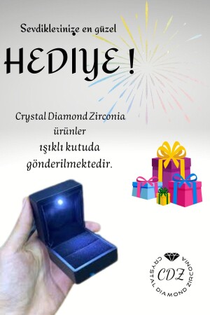 Laboratuvar Pırlantası 2 Carat Tektaş Küpe - 5