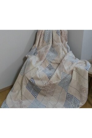 Lacasa Lüks Vizon Battal Boy 1085 Mavi Battaniye 200x240 &hem Battaniye & Hem Yatak Örtüsü& - Mink