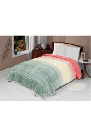 Lacasa Lüks Vizon Battal Boy 1088 Kırmızı Battaniye 200x240 &hem Battaniye & Hem Yatak Örtüsü - Mink