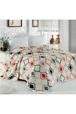 Lacasa Lüks Vizon Battal Boy 1089 Kırmızı Battaniye 200x240 & Kırmızı - Mink
