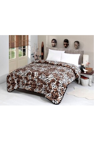 Lacasa Luxuriöse Nerz-King-Size-Decke 450, Braun, 200 x 240 cm, Decke und Tagesdecke - 3