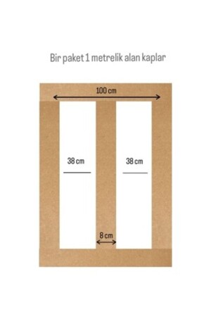 ® Lackierbare 100 x 8 x 6 mm rohe MDF-Wandlatte im skandinavischen Stil, 1 Packung (5 Stück) - 3