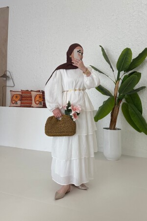 Lagenkleid Garden Voile Weiß - Nuuwears