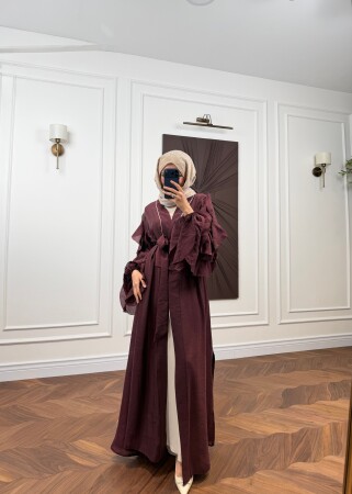 Lal Abaya Takım - Bordo - Nuuwears