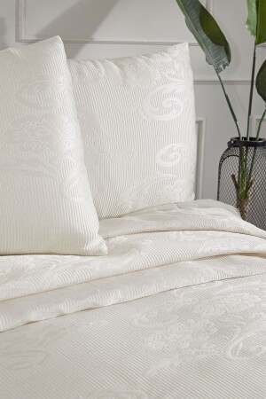 Lale Doppelbett-Tagesdecke, Creme - 3