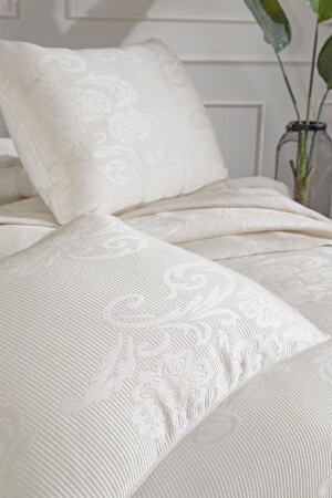 Lale Doppelbett-Tagesdecke, Creme - 7