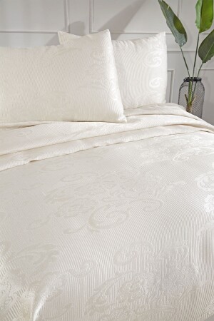 Lale Doppelbett-Tagesdecke, Creme - 8