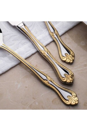 Lalezar Gold 89P Boxed Gabel-Löffel-Messer-Set 51219 - 5