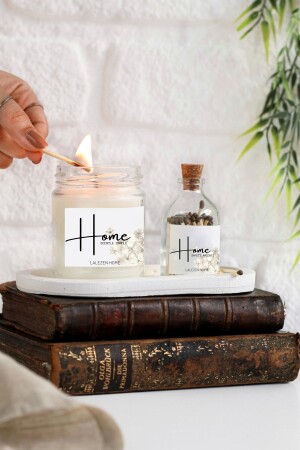 مُصنعة شمعة و مُقابلة مع علامة المنزل و مُصنعة البيت الأبيض - LALEZEN HOME