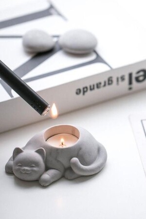 أزياء الديكور على الأشياء التي تحمل شمعة القط - Lalezen Home