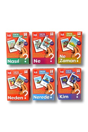 Lali Publications 5n1k-Kartenspiel zur Unterstützung der Sprechfähigkeiten. Was, wo, wie, wer, warum, wann, Laliset - 2