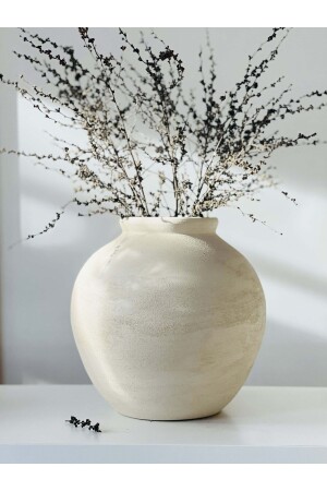 Lamee Large-Bellied Vase Strukturiert Matt - Allegorie.Co