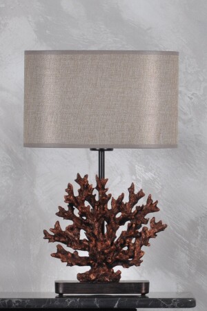 Lampenschirm in Koralle im modernen Design in Kupfer und Gold qdecmerabj008 - Qdec