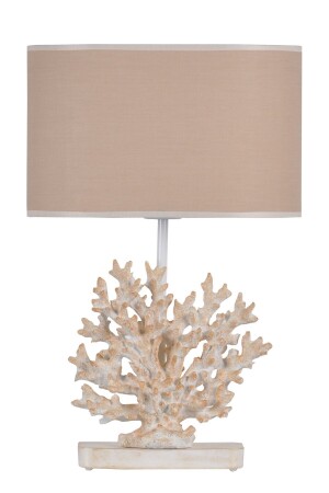 Lampenschirm in modernem Design, Koralle, Weiß, Beige, qdecmerabj010 - 1