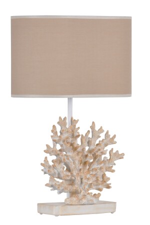 Lampenschirm in modernem Design, Koralle, Weiß, Beige, qdecmerabj010 - 4