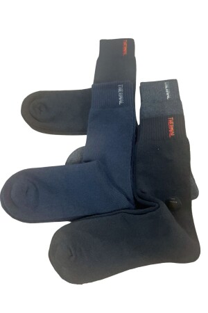 Lange, nahtlose Thermo-Winter-Warmsocken für Herren und Damen, 5 Paar - 3