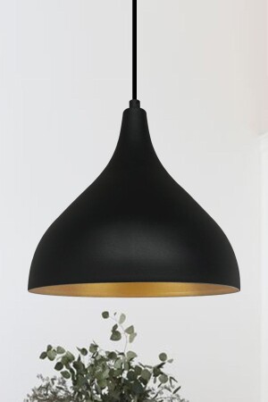 Lange schwarze einzelne Pendelleuchte Kronleuchter Wohnzimmer Küche Café Restaurant Lampe Kinderzimmer Kronleuchter Modelle BMM2016S - 1