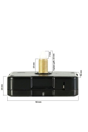 Langer Schaft Akar Silent Clock Mechanismus mit Aufhänger 22 mm - 3