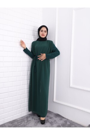 Langes Jumpsuit-Kleid für Damen aus Chiffon mit Reisegürtel 3003 - 2