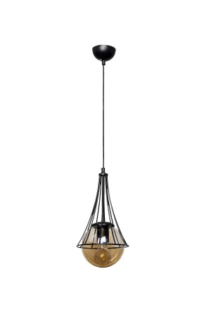 Lapis Single Black-Honey Globe Glas-Kronleuchter BEG1040BEG01 - 5