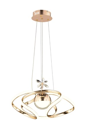 Lapis Single Gold LED-Schmetterling, detaillierter moderner Korridor, Schlafzimmer, Wohnzimmer, Hängelampe, LED-Kronleuchter 12201-01-GD - 3