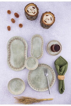 Lara - 26 Parça Porselen Kahvaltı Takımı Daisy TYC00808503911 - Bambum