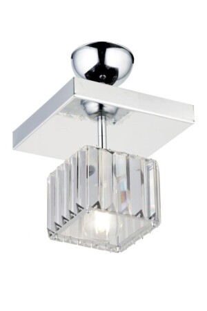 Lara Tekli Kare Krom K-10 Avize 160504000776 - İstanbul Avize