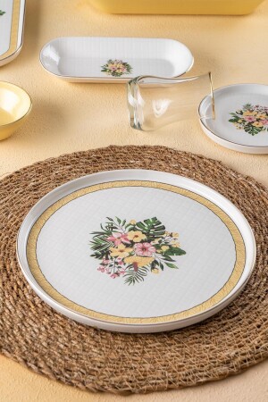 Larosa 31-teiliges Frühstücksset mit Blumenmuster in Gelb und Weiß für 6 Personen 5132 SR-05132/2 - 6