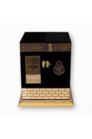 Lasergeschnittene Rashal-Beschichtung, Kaaba-Box, Hafiz-Größe, Koran mit Koran-Ketim - 4