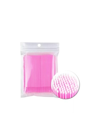 Lash Lifting Microbrush Çubukları 100'lü Pembe - 1