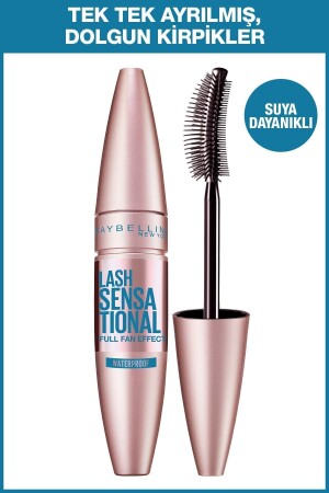 Lash Sensational Yelpaze Etkili Suya Dayanıklı Siyah Waterproof Maskara 3600531143657 - 1