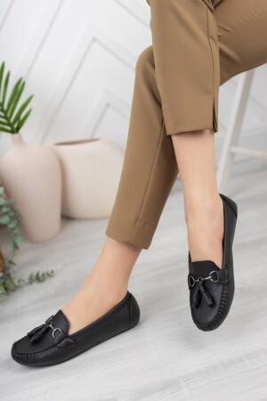 Lässige, tägliche Ballerina-Schuhe für Damen mit Quaste - 1