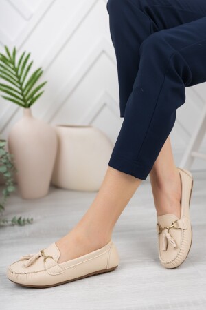 Lässige, tägliche Ballerina-Schuhe für Damen mit Quaste - 3