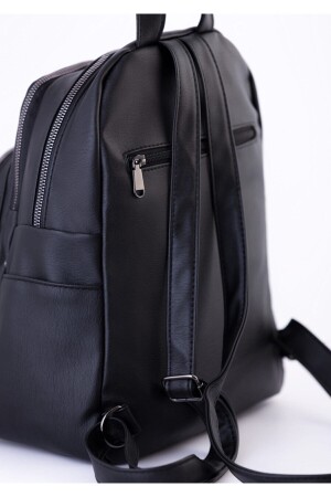 Lässiger Damen-Rucksack aus weichem, gewaschenem Leder mit mehreren Fächern BAGZY16 - 6