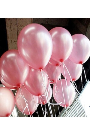 Latex Pembe Balon 10 Adet - 1