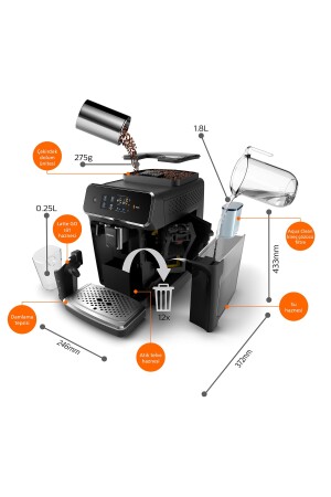 Lattego Ep2231/40 Vollautomatische Espressomaschine 120075556 - 7