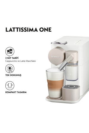 Lattissima One F121 Beyaz Kahve Makinesi 500.01.01.8757 - 2