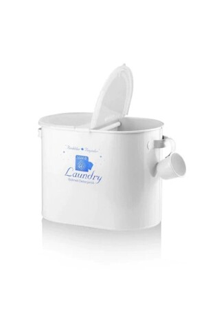 Laundry Metal Bölmeli Deterjan Kutusu Beyaz 12 Lt 9966524 - 1