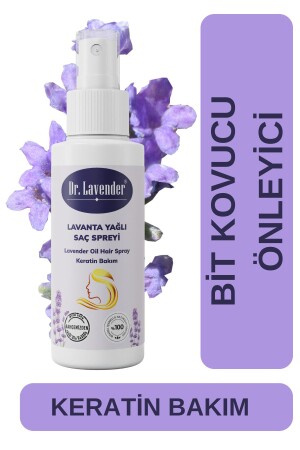 Lavanta Özlü Bit Önleyici- Koruyucu Ve Bit Kovucu Sprey Keratinli Saç Toniği 100 ml - 1