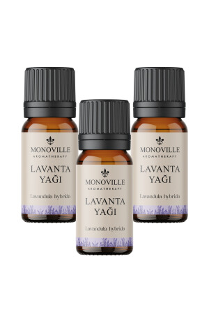 Lavanta Uçucu Yağı 3'lü Set %100 Saf Ve Doğal ( Lavender Essential Oil) 3x10 ml MonovilleSetNo20 - 3