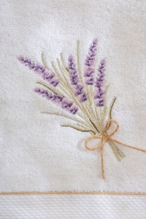 Lavendel 50x80 Set bestehend aus zwei Hand-/Gesichtstüchern aus 100 % Baumwolle - 3