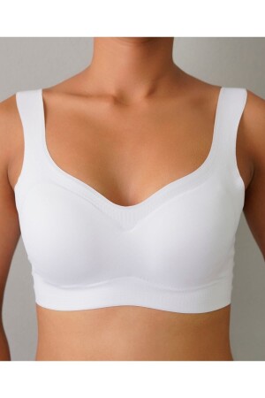 Lazer Kesim Çıkarılabilir Pedli Seamless Bralet Sütyen - 1